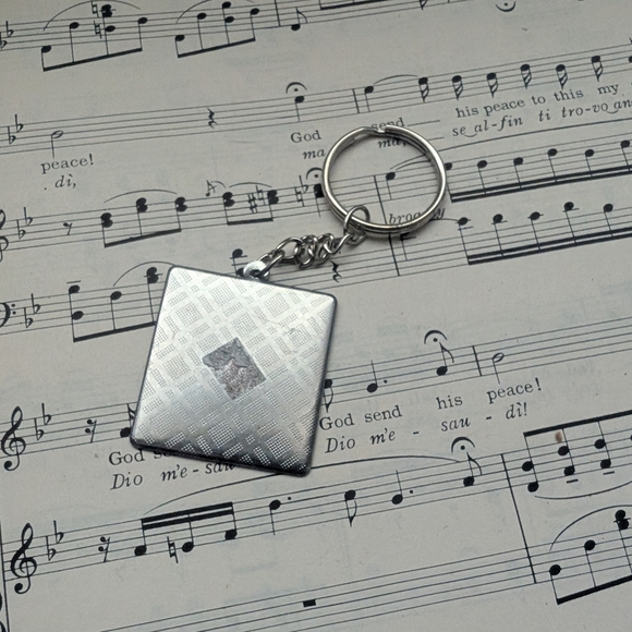 Butterfly Keychain with Blue and Orange Design - Picture 6 of 7